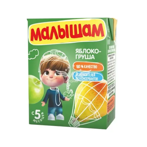Нектар ФрутоНяня Малышам яблоко, груша неосветленный 200 мл