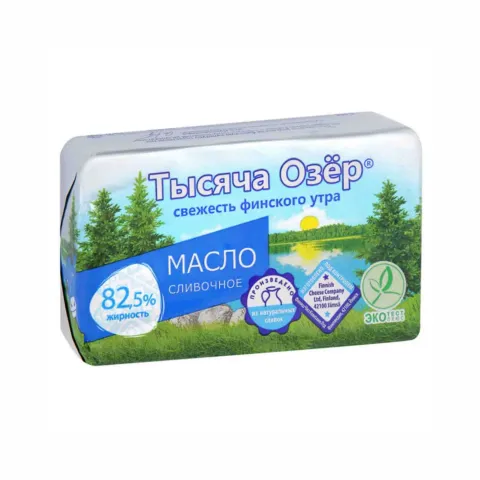 БЗМЖ Масло Тысяча Озер сладко-слив 82,5% 180г