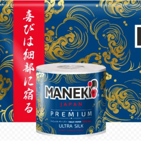 Бумага туалетная Манеки океанский бриз 3сл. 39,2м 1шт