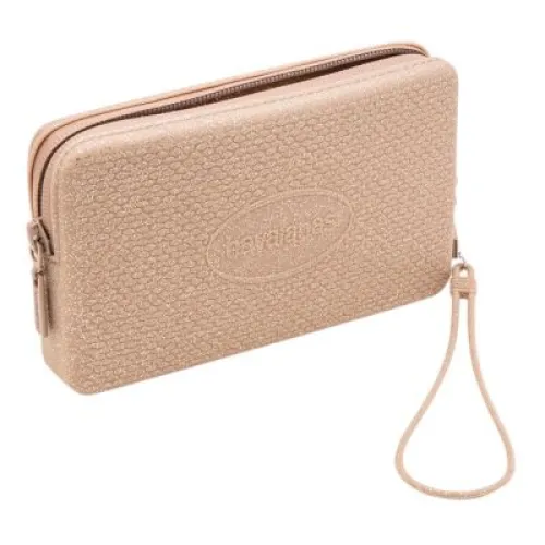 Мини-сумка женская Havaianas Mini Borsa Plus Glitter Golden Pochette из резины