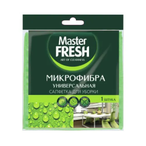 Микрофибра Master FRESH универсальная салфетка для уборки, 1 шт (30*30см)