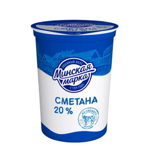 Сметана Минская марка 20%