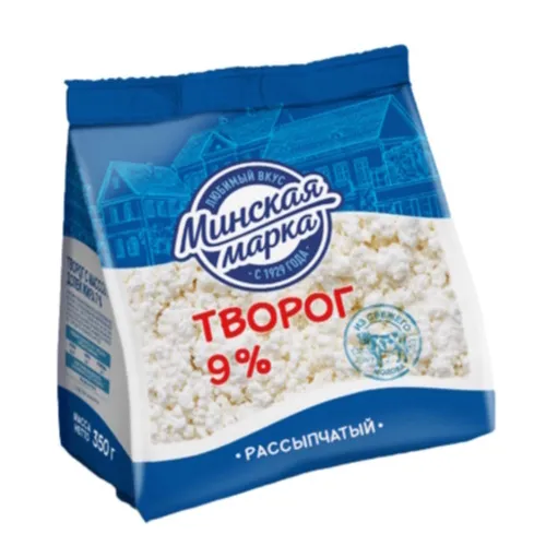 Творог рассыпчатый "Минская марка" 9% 350г