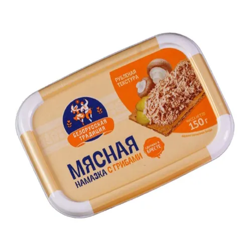 Намазка мясная с грибами 150г. Белорусская традиция