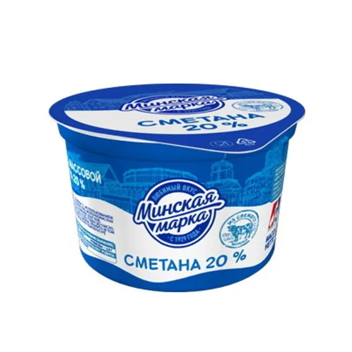 Сметана "Минская марка" 20% 180г