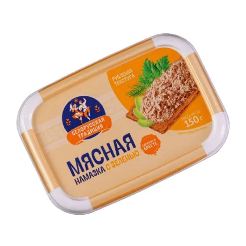 Паштет Белорусская Традиция Намазка мясная с зеленью 150г