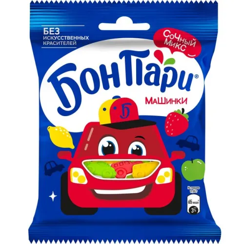 Мармелад жевательный Бон Пари Машины 75 г