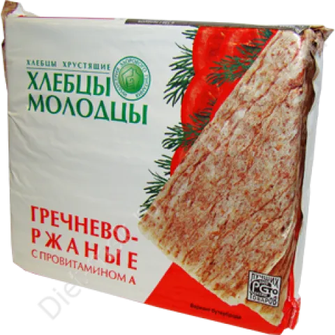 Хлебцы Молодцы греч ржан 100г