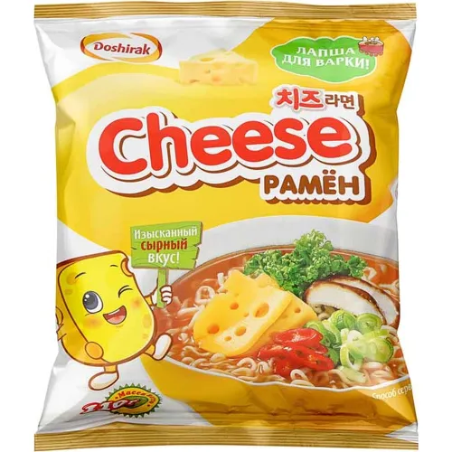 Лапша б/приг. Cheese рамен 110г пакет с сыром ОООДоширак Коя Россия