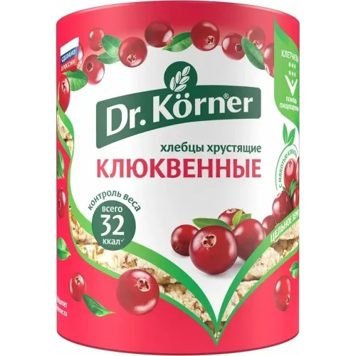 Хлебцы Хлебцы Dr.Korner клюквенные 100г Россия