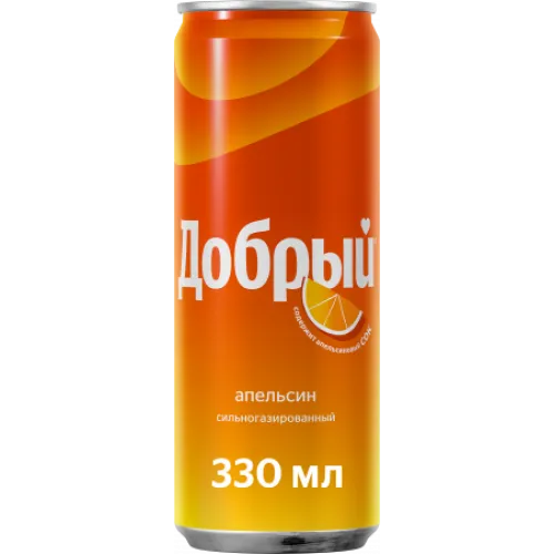 Напиток газ Добрый Апельсин 0,33 ж/б