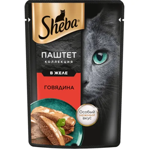 Корм для взрослых кошек Sheba Говядина 75г Марс Россия SHEBA