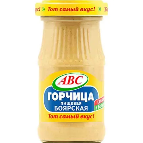Горчица АВС Боярская 160г ст/б