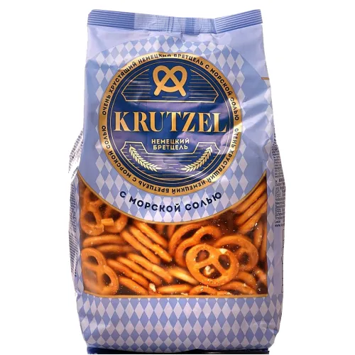 Крендельки Крутцель Немецкий Бретцель с солью 250г