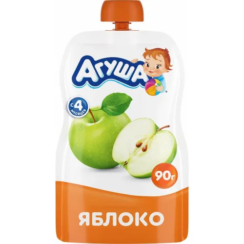 Пюре фруктовое Агуша 90г яблоко pouch-pack Россия