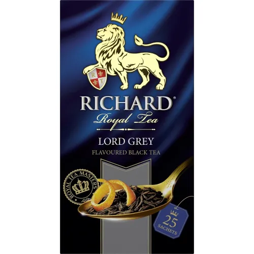 Чай Richard Lord Grey 50г бергамот, лимон (25пак*2гр) КОМПАНИЯ МАЙ Россия