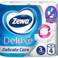 Туалетная бумага Туалетная бумага Zewa Deluxe без аромата 1х4 рул Россия уменьш.