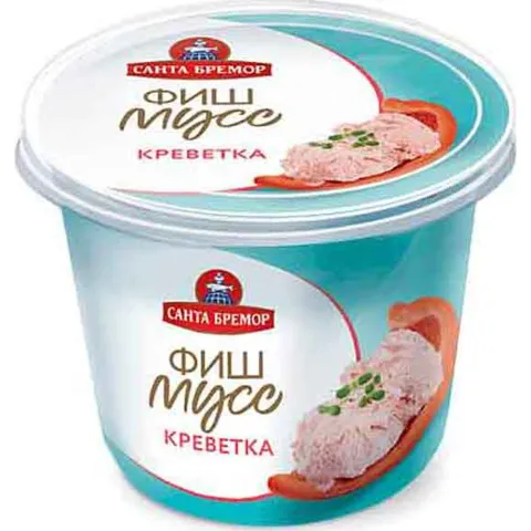 Паста из тресковых рыб "Фишмусс" с кальмаром и креветкой 140гр.