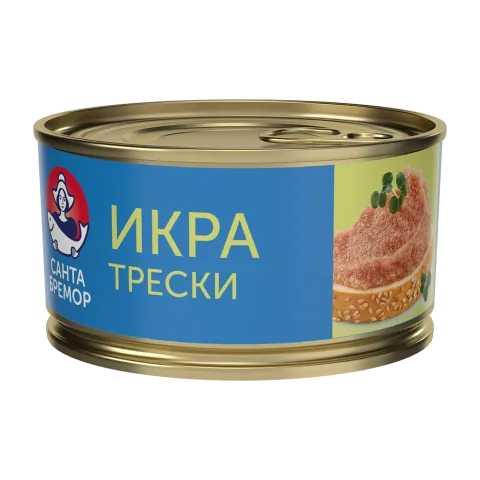 Икра трески Санта Бремор делик люкс 130г жб