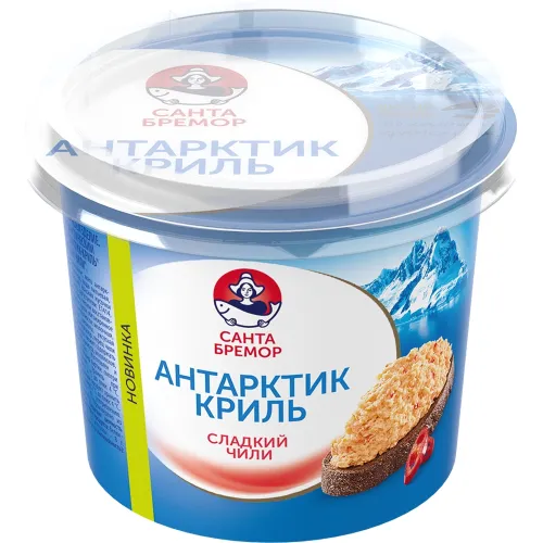 Паста из морепродуктов Антарктик-Криль Сладкий чили 150г пл/ст Санта Импэкс Беларусь Санта Бремор
