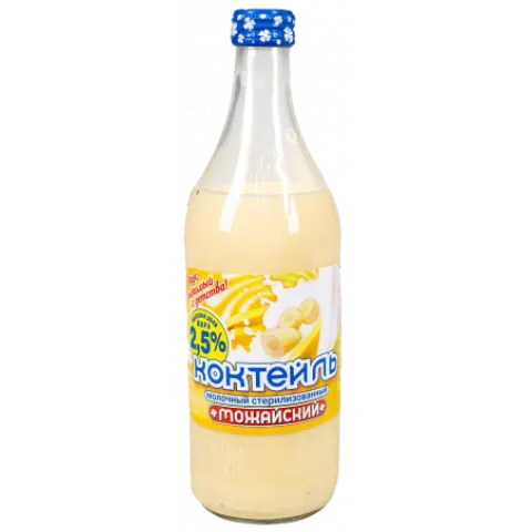 БЗМЖ Коктейль мол банан 2,5% 0,45л Можайский