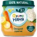 Пюре ФрутоНяня 80г ст/б овощной салатик для д/п ФрутоНяня Россия уменьш.