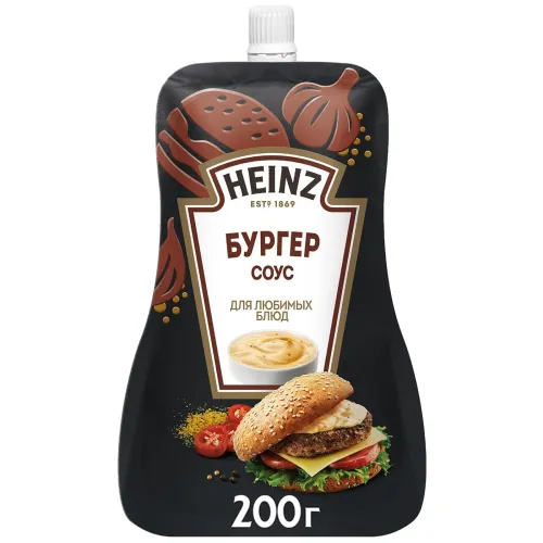 Соус майонезный Heinz "Бургер", дой-пак, 200 г
