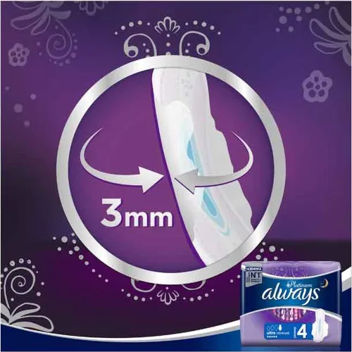 Гигиенические прокладки Always Ultra Platinum Night Single 6шт Procter & Gamble Германия