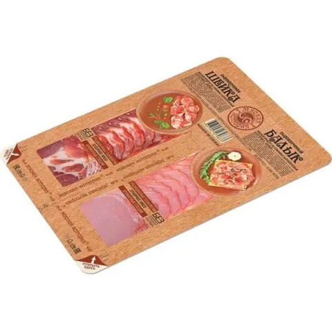 Колбаса Мясная история балык/шейка с/к нарезка 100г