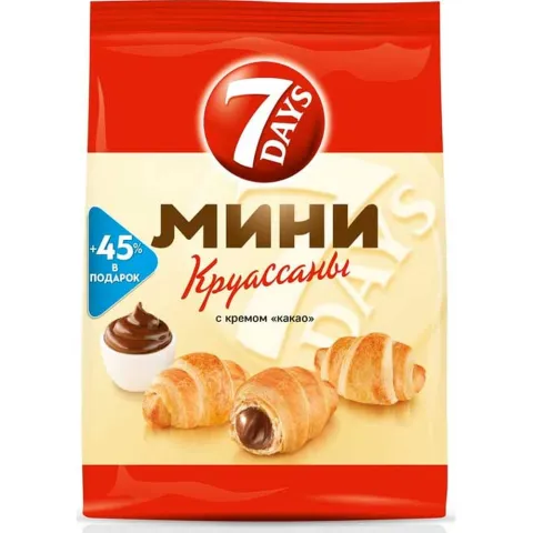 Круассаны 7 Дней мини Какао 105г