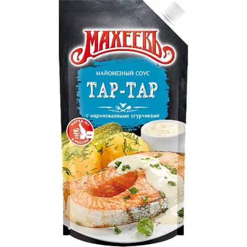 Майонезный соус Тар-Тар 200г дой-пак с маринованными огурчиками АО Эссен продакшн АГ Россия
