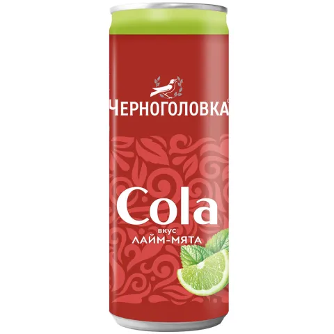Напиток сильногаз б/а Черноголовка Кола Лайм-мята 0,33л ж/б