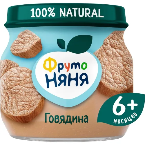 Пюре ФрутоНяня 80г из говядины для д/п ФрутоНяня Россия