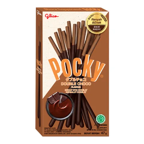 Палочки Pocky со вкусом двойного шоколада Glico 47г