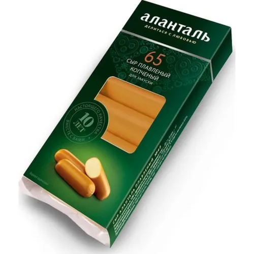 Сыр плавленый Аланталь N65 (батончик) 40% 140г АО Маслосырзавод Порховский Россия Аланталь
