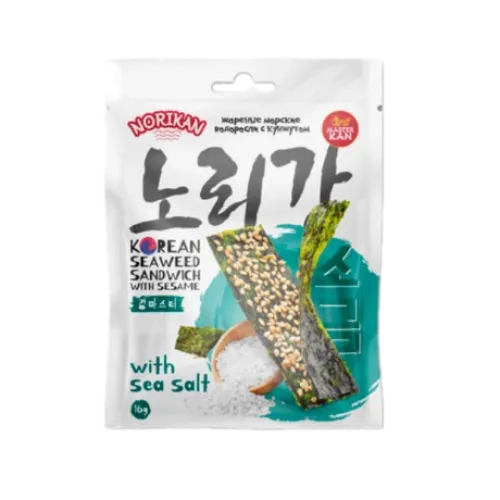 Сэндвич NoriKan Salt Sesame с кунжутом и с солью 16г Китай