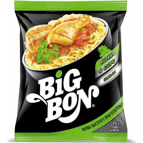 Лапша б/п BigBon курица сальса 75г Россия