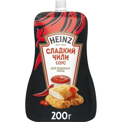 Соус Xeinz Сладкий чили 200г дой-пак ООО Петропродукт Отрадное Россия Xeinz