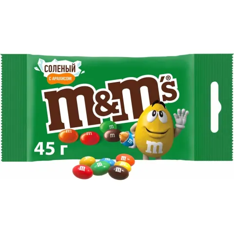 Драже M&M с арахисом соленым 45 г