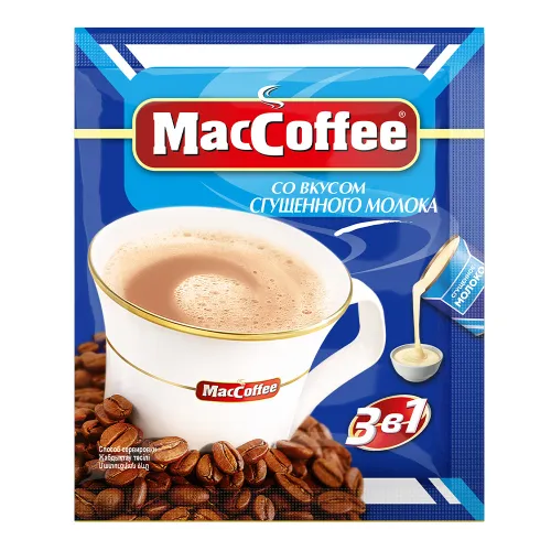 Кофе MacCoffee 3 в 1, со вкусом сгущенного молока, 20 г