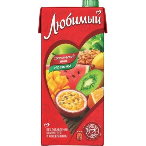 Напиток Любимый Тропический микс 0,95л