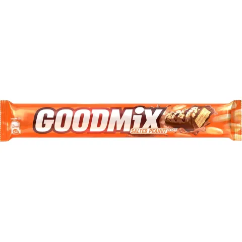 Батончик GOODMIX со вкусом соленого арахиса и вафлей, 46г.