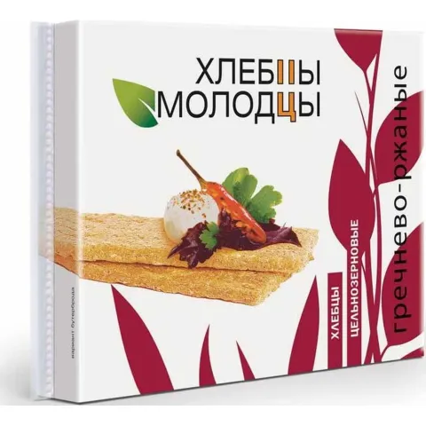 Хлебцы Молодцы греч ржан 100г