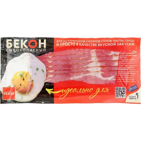 НАРЕЗКА БЕКОН С/К 200Г РЕМИТ