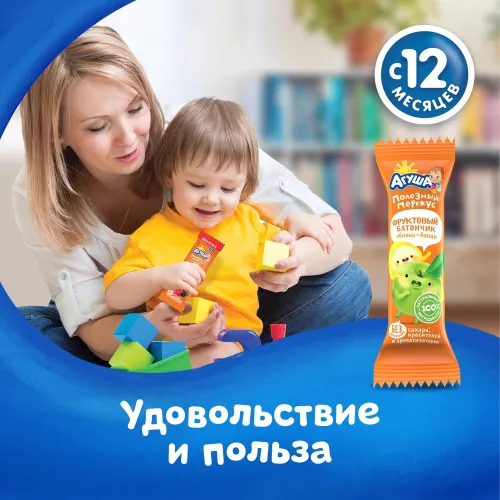 Фруктовый батончик из яблока и банана 15г для дет/пит с 12мес ООО ПК Фарм-про Россия