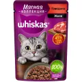 Мясная коллекция 75г пауч с говядиной Марс Россия WHISKAS уменьш.