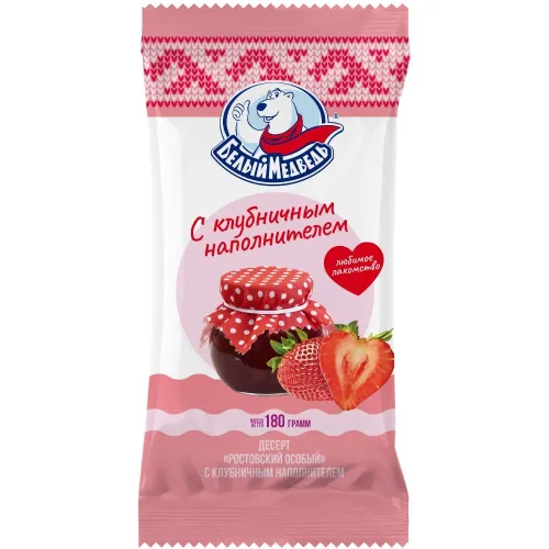 Десерт 180г Белый Медведь Ростовский Особый с изюмом флоу-пак