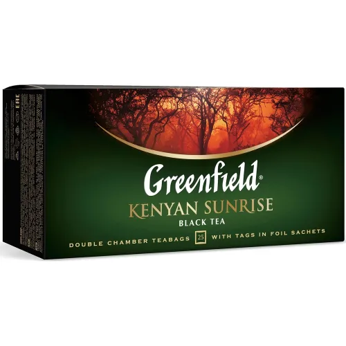 Чай черный Greenfield Kenyan Sunrise (25пак*2г) 50г Россия