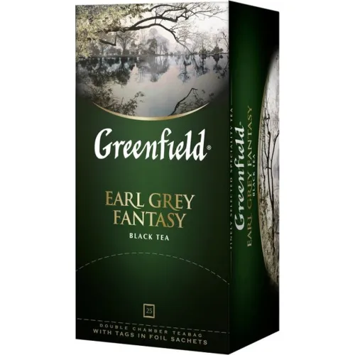 Чай черный Greenfield Earl Grey Fantasy 50г с аром бергамота (25*2г) Орими Россия
