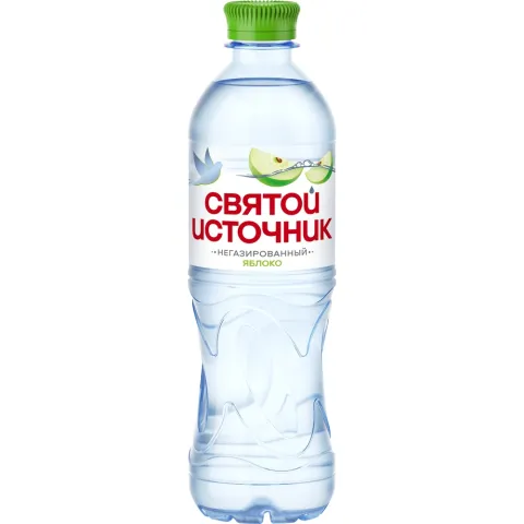 Вода питьевая Святой Источник со вкусом яблока без газа 0,5л